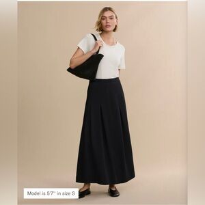 Jenni Kayne Florence Black Maxi A-Line Skirt